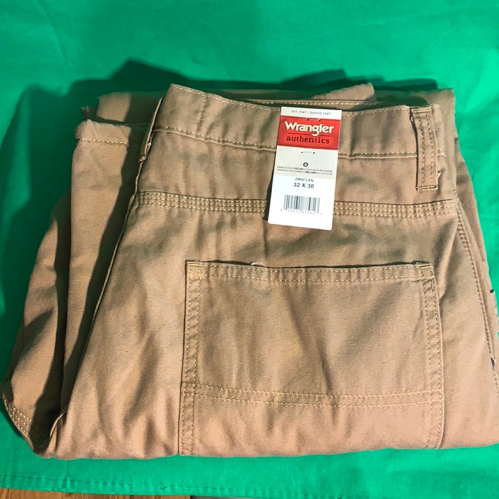 Wrangler flannel lined 5-pocket carpenter jeans-NWT